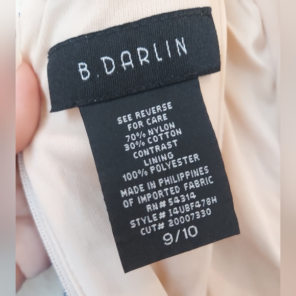 B. Darlin Lace and Tulle Fit and Flare Dress, Size 9/10 - Picture 5 of 9